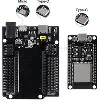 Jeu de cartes de développement ESP32 CH340C WiFi Blue Tooth carte d'extension de ESP-WROOM-32 de ESP32-DevKitC-32 à double cœur ultra-faible puissance
