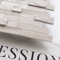 Mosaïque de carreaux en pierre naturelle Crema Travertine pour crédence de cuisine de villa, design graphique personnalisé, très demandée en Australie