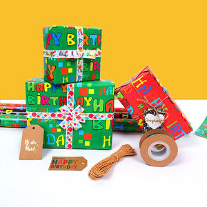 Wholesale High Quality <b>Birthday</b> Tissue Rolls <b>Birthday</b> Red Green Black Packaging <b>Wrapping</b> <b>Paper</b> Roll Uperior Craftsmanship - Product Image 6