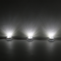 Lumières de piste de Noël permanentes 24V 30mm RGBW UCS2904 LED Pixel Light IP65 PVC Extérieur Étanche Source ponctuelle