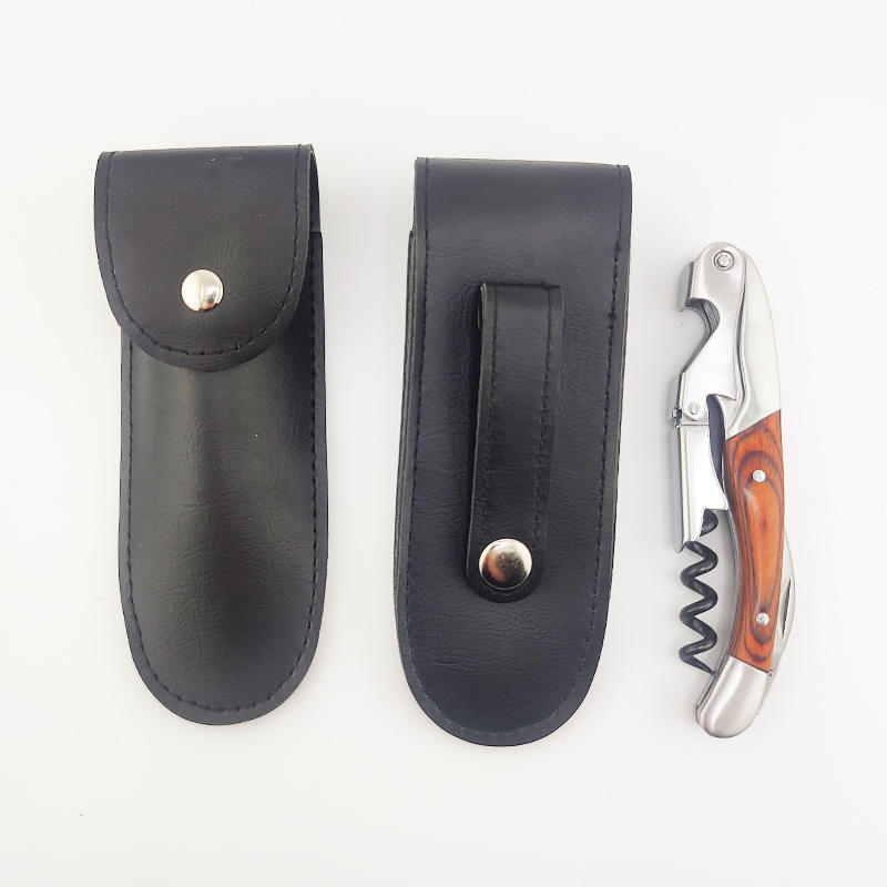 เคสหนังสีน้ำตาลพร้อมตัวล็อกด้านหลัง