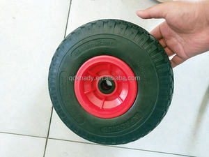 Roue de brouette pneumatique en mousse de polyuréthane gonflable 10 pouces 3.50/4.10-4 Capacité de charge de 50 à 300 kg Certifiée CE - Product Image 5