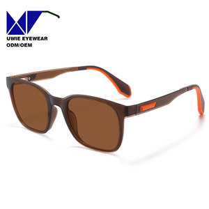 Lunettes de soleil polarisées de sport pour hommes UWIE, éblouissantes et colorées, respirantes, monture TR90 à bord complet, verres TAC, protection UV % - Product Image 2