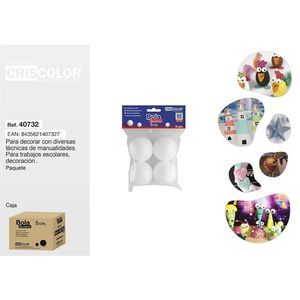 Bola Porex 5Cm 4Uds Per Lavori Artigianali E Progetti Scolastici - Product Image 1