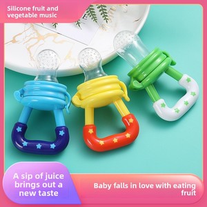 Blister Cartão-Montado Bebê Louça Diversão Fruta Suplemento Alimentar Silicone Mesh Bag Mastigação Alimentação para 0-12 Meses Faixa Etária - Product Image 4