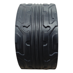 Roue en PVC en plastique solide de 7x4 pouces, pneu et roues de chariot de chariot pliant de plage - Product Image 2