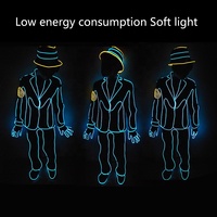 Jazz Fluorescent Dance Performance Costume Accessoires LED Lumineux Costume Laser Électrique Danse Performance EL Luminescent quantité minimale de commande 1