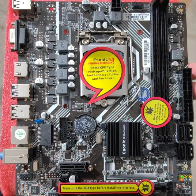 Esonic LGA1151 H110 DDR4 Desktop Pc ATX Motherboard for Sales