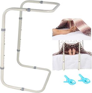 Elevador de manta de aleación de aluminio con pies de altura ajustable Rieles de cama de equipo de seguridad para adultos mayores - Product Image 6