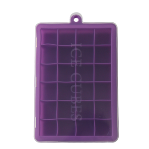 Purple Silicone Ice Cube Tray With 16 Compartments Flexible Mold For Making Ice Cubes - Product Image 1
