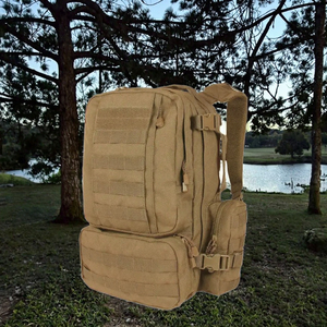 Grand sac à dos tactique camouflage imperméable MOLLE avec ceinture à coussin d'air, sangles, cadre interne, doublure en nylon pour la randonnée et les sports de plein air - Product Image 3