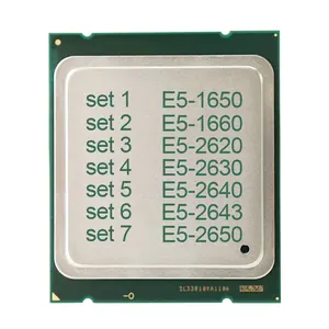 Harga Yang Baik Digunakan Xeon E5 LGA2011 E5-1650 E5-1660 E5-2620 E5-2630 E5-2640 E5-2643 E5- 2650 130W/95W Pc CPU Komputer