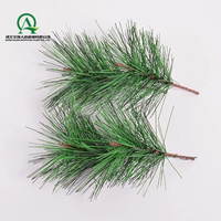 Aiguilles de pin vert artificielles Branches Petites brindilles Tiges Arbre de vacances à feuilles persistantes pour Noël DIY Artisanat Événements Vacances Hiver