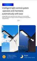 Lampadaire Solaire 200W 300W 400W à 5 Yeux IP65 avec Caméra de Sécurité 4G WiFi Intégrée LED pour Extérieur