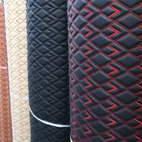 Cuir PVC à couture personnalisée avec éponge, 5 pièces, rouleau, tapis de voiture