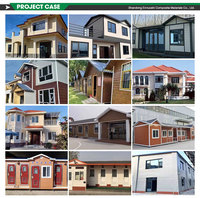 Panel de Pared Sándwich Moderno Tallado en Metal 3D para Exterior Placa de Revestimiento para Techos en Diferentes Colores para Casas Prefabricadas y Villas