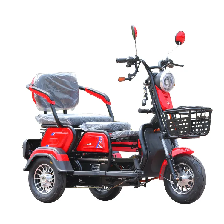 بيع جيدا جديد نوع بمحركات 2 مقعد ثلاثة عجلة Trikes الكهربائية 1000w دراجة ثلاثية العجلات