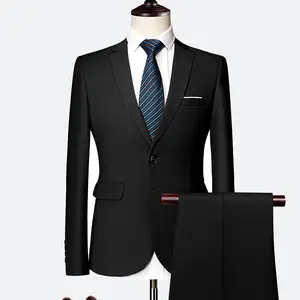 Áo Blazer Thanh Niên Cỡ Lớn Dáng Ôm Màu Trơn 2022 Trang Phục Công Sở Quý Ông Thường Ngày Thanh Lịch Bộ Đồ Đám Cưới Bộ Đồ Nam 2 Món