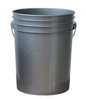 Seau en plastique de 20 l avec couvercle, qualité supérieure, HDPE sans BPA, empilable, vente en gros