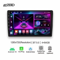 Reproductor de DVD para Auto Hisound de 9/10 Pulgadas con DSP, WiFi, CarPlay Inalámbrico, Android Auto, Almacenamiento de 4+64G y Logotipo OEM Personalizado