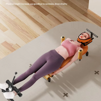 Appareil de traction à domicile en acier pour étirements de la colonne vertébrale, de la taille, des disques lombaires, des hernies discales cervicales, de la scoliose et des jambes, pour le fitness