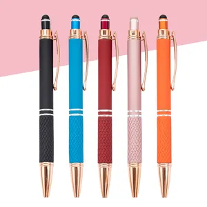Neues Produkt Presse Kugelschreiber benutzer definierte Logo Hersteller liefern Büro Schreibwaren Metall Geschenk Stift