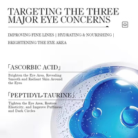 Mascarilla de Ojos en Láminas con Vitamina C, Hidratante, Reduce la Sequedad y las Líneas Finas, Iluminadora