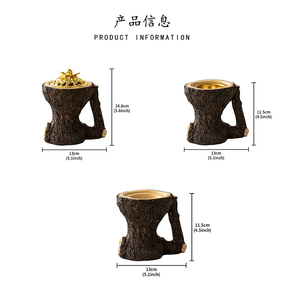 Quemador de Incienso de Resina con Diseño Único, Estilo Natural Rústico, Quemador de Incienso Árabe - Product Image 4