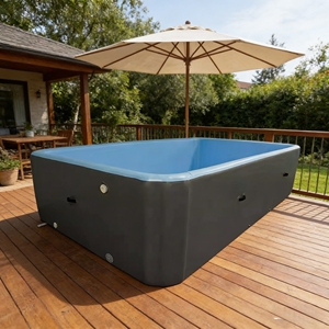 Piscine gonflable familiale extérieure en PVC sur mesure, grande capacité, diverses tailles, avec <span class=keywords><strong>accessoires</strong></span>, couverture, spa et massage, garantie 2 ans - Product Image 4