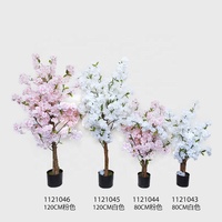 Pohon Sakura Buatan Bunga Sakura Jepang Warna Pink/Pink Muda Bunga Sakura Palsu untuk Dekorasi Dalam & Luar Ruangan Rumah Kantor Pesta
