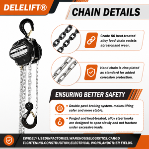 <span class=keywords><strong>Polipasto</strong></span> de Cadena de Acero Inoxidable de 1.5 Toneladas Dele DF y Pequeños Polipastos de Polea - Product Image 1