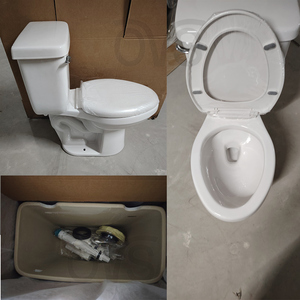 1.28GPF/4.8L CUPC WaterSense ADA Two-Piece Single Siphonic Toilet, 12" Rough-in S-Trap Floor Mount Hotel Commercial WC 2139Z Two - Product Image 1
