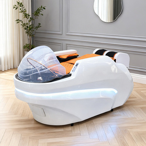 Lits de <span class=keywords><strong>massage</strong></span> électriques complets pour shampooing, chaise de lavage de salon de coiffure, circulation d'<span class=keywords><strong>eau</strong></span>, <span class=keywords><strong>lit</strong></span> de spa japonais pour la tête avec LED et sans plomberie - Product Image 1