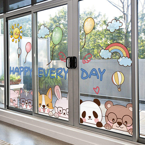 Creative Transparent Summer Sticker Vinyl Home Decoration for Living Room Glass <b>Window</b> Film Decorative - Product Image 4