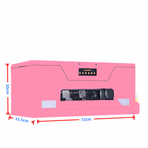 Impresora DTF Rosa XP600 de Alta Calidad, Película de Transferencia de Calor para Mascotas A3 con Horno, Tinta en Polvo, Rollo de Película, un Conjunto de Combinaciones de 13 Pulgadas - Product Image 6