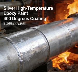 Vernice Acrilica per Alte Temperature 600 ℃   Tubo di Scarico Nero Argento Resistente alla Nebbia Salina - Product Image 3