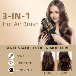 Salon <b>Hair</b> Dryer <b>with</b> <b>Brush</b> & Diffuser 1200W Titanium Ionic Technology for Fast Drying Frizz Control & Styling - Product Image 4