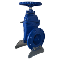 Vanne à opercule métallique manuelle en fonte ductile de 3 à 8 pouces, à tige non montante, à double disque élastique, pour eau incendie, Z45X-16Q, raccordement à bride PN16