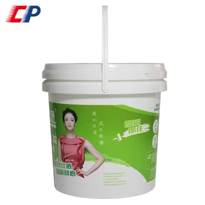 Custom Strong Drop Resistance Metallic Matte Heat Transfer Printing Plastic Bucket 10l Pail