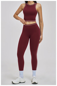 Ensembles de fitness pour femmes à séchage rapide, soutien-gorge de yoga dos nu, leggings taille haute effet push-up, vêtements de sport pour la gym - Product Image 2