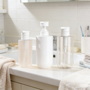 Botellas de Plástico de Gran Capacidad (300-500 ml) con Dosificador de Presión, Envases Cilíndricos para Productos de Cuidado de la Piel, Gel de Ducha, Champú y Desinfectante de Manos (200 ml) - Product Image 1