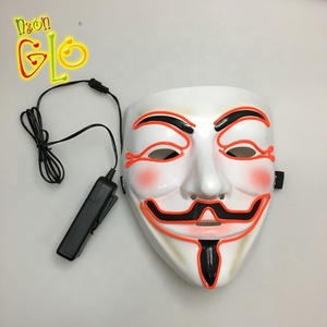 <span class=keywords><strong>Masque</strong></span> LED Lumineux <span class=keywords><strong>pour</strong></span> Cosplay d'Halloween, <span class=keywords><strong>Masque</strong></span> de Hacker, <span class=keywords><strong>Masque</strong></span> <span class=keywords><strong>V</strong></span> <span class=keywords><strong>pour</strong></span> <span class=keywords><strong>Vendetta</strong></span>, S'illumine lors des Soirées Rave et des Bals Masqués - Product Image 6