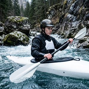 Muta impermeabile traspirante 3.0 strati con cerniera sul petto e colletto antispruzzo in lattice per kayak e canottaggio - Product Image 6