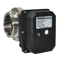 Vanne papillon modulante proportionnelle Tonheflow A550-M50-SD-B 57mm SS304 avec raccord Triclamp DC12-24v Modbus RTU 485