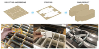Machine de découpe et d'élimination des déchets entièrement automatique pour le décapage des trous intérieurs des boîtes, des coupes en carton, des étiquettes volantes et des cartes de découpe en carton