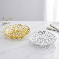 Plateau en plastique doré pour fleurs, idéal pour les fêtes, la décoration, les bonbons et les cadeaux – Vente en gros