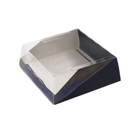 Boîte à gâteau en plastique personnalisable, couvercle de dôme en plastique PVC, pour emballage de gâteaux