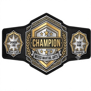 Cinturón de Artes Marciales Grand Prix, Cinturón de Campeonato Personalizado para Artes Marciales, Peso Pesado y Ligero, Talla Adulto - Product Image 3