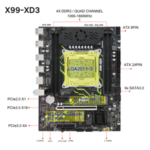PANDL NUEVO Combo de Escritorio con Chipset X99 C612, Matx NVMe M2 WiFi6 Sata3.0 4X DDR3 ECC Ram, Kit de Placa Base <span class=keywords><strong>Intel</strong></span> <span class=keywords><strong>Xeon</strong></span> <span class=keywords><strong>E5</strong></span> <span class=keywords><strong>2678</strong></span> <span class=keywords><strong>V3</strong></span> X99 - Product Image 4