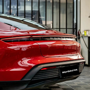WRAPMASTER 1,52*17m película de envoltura de <span class=keywords><strong>coche</strong></span> autoadhesiva roja carmín cristal brillante PET PVC vinilo que cambia de Color Envoltura automática para <span class=keywords><strong>coche</strong></span> - Product Image 5